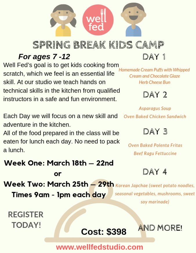 Kids Cooking Camp Poster