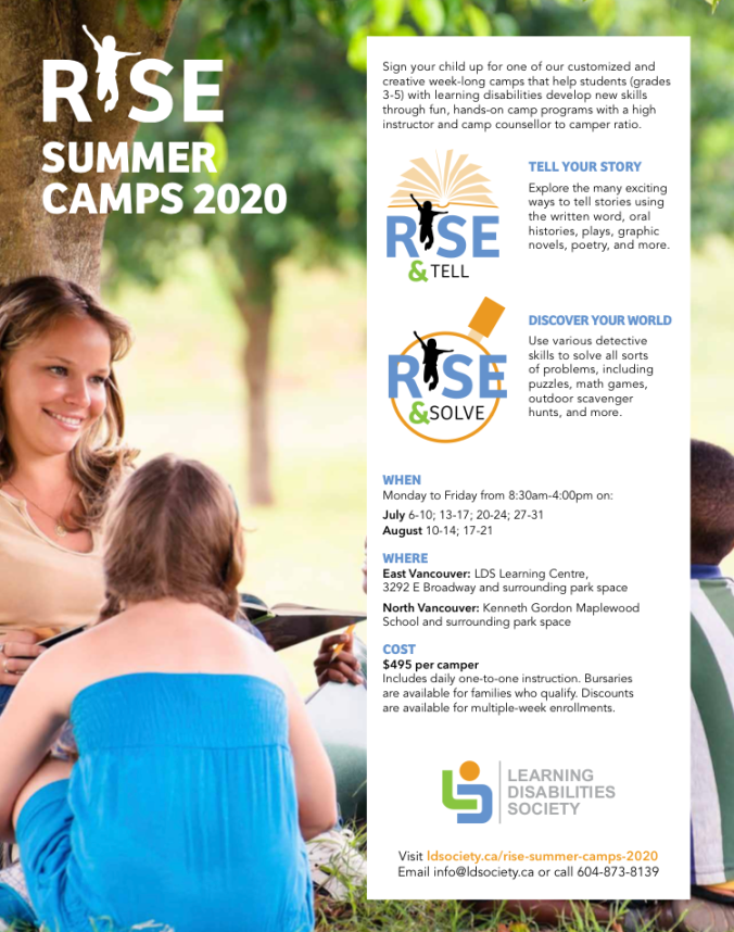 Fwd Camp for children with learning disabilities in North Vancouver